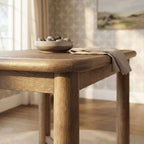 Table de bar rectangulaire Alvia 60 en bois de chêne