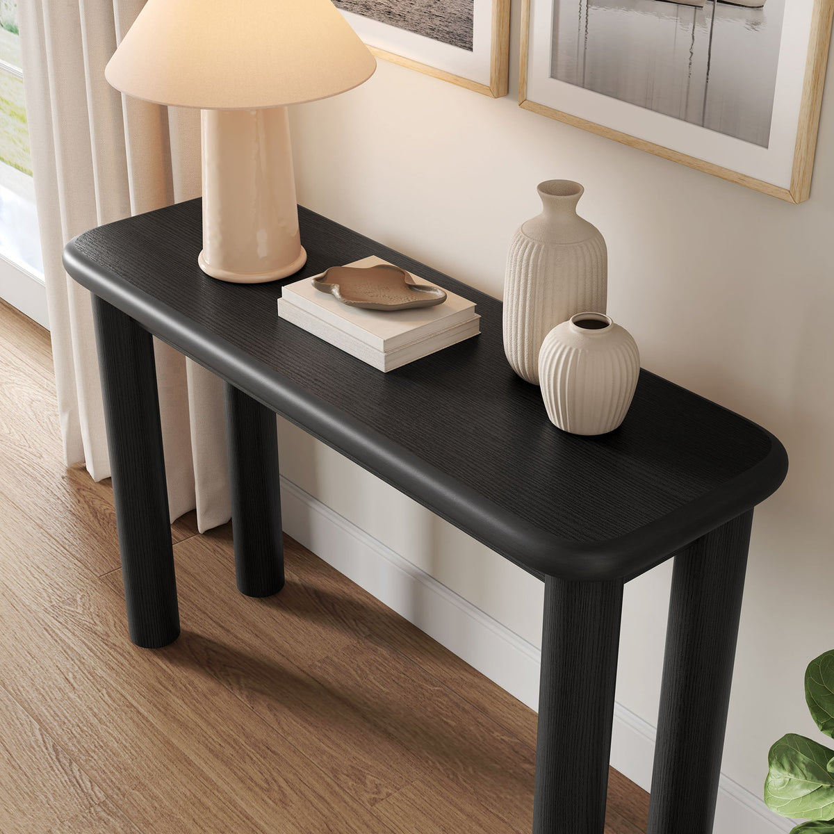 Console en bois de chêne Alvia