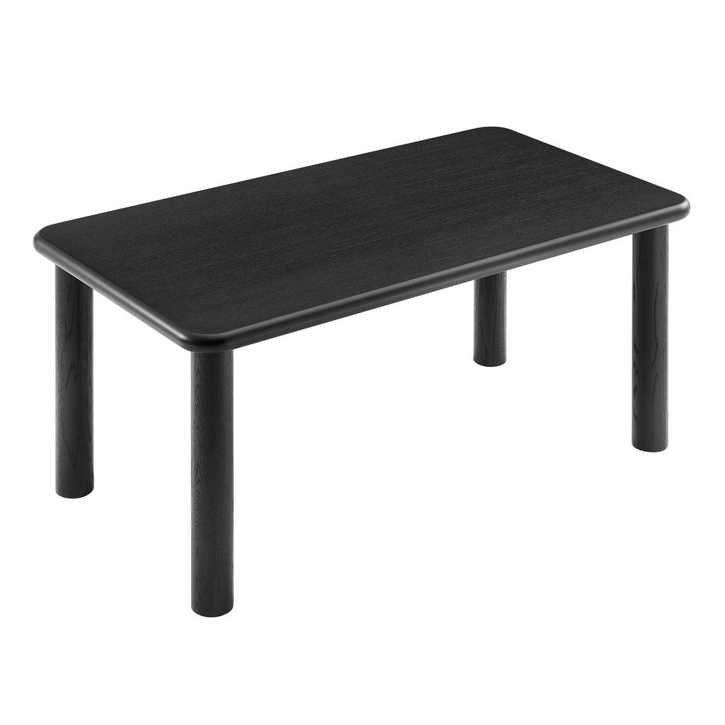 Table de salle à manger rectangulaire en bois de chêne Alvia 72