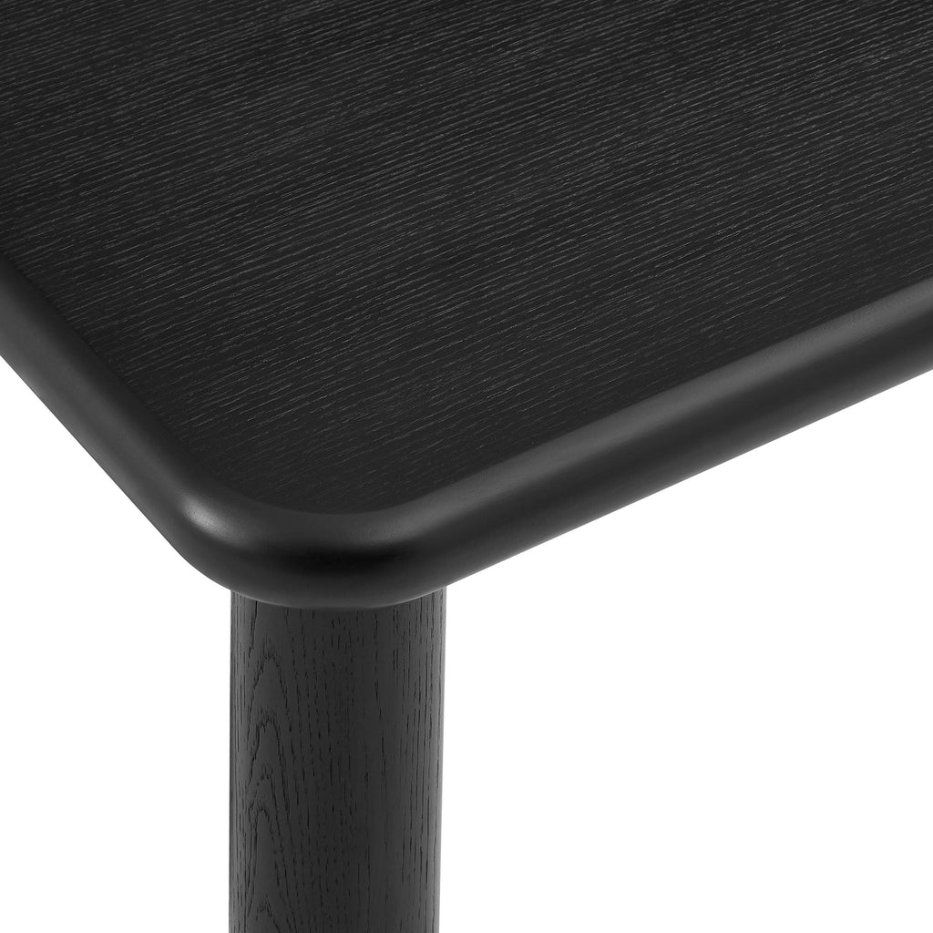 Table de salle à manger rectangulaire en bois de chêne Alvia 72