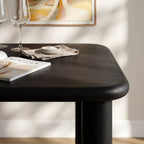 Table de salle à manger rectangulaire en bois de chêne Alvia 72