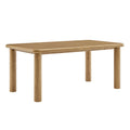 Table de salle à manger rectangulaire en bois de chêne Alvia 72
