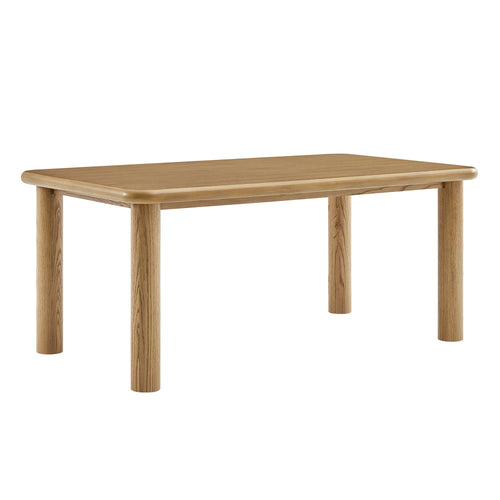 Table de salle à manger rectangulaire en bois de chêne Alvia 72