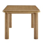 Table de salle à manger rectangulaire en bois de chêne Alvia 72