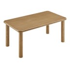 Table de salle à manger rectangulaire en bois de chêne Alvia 72