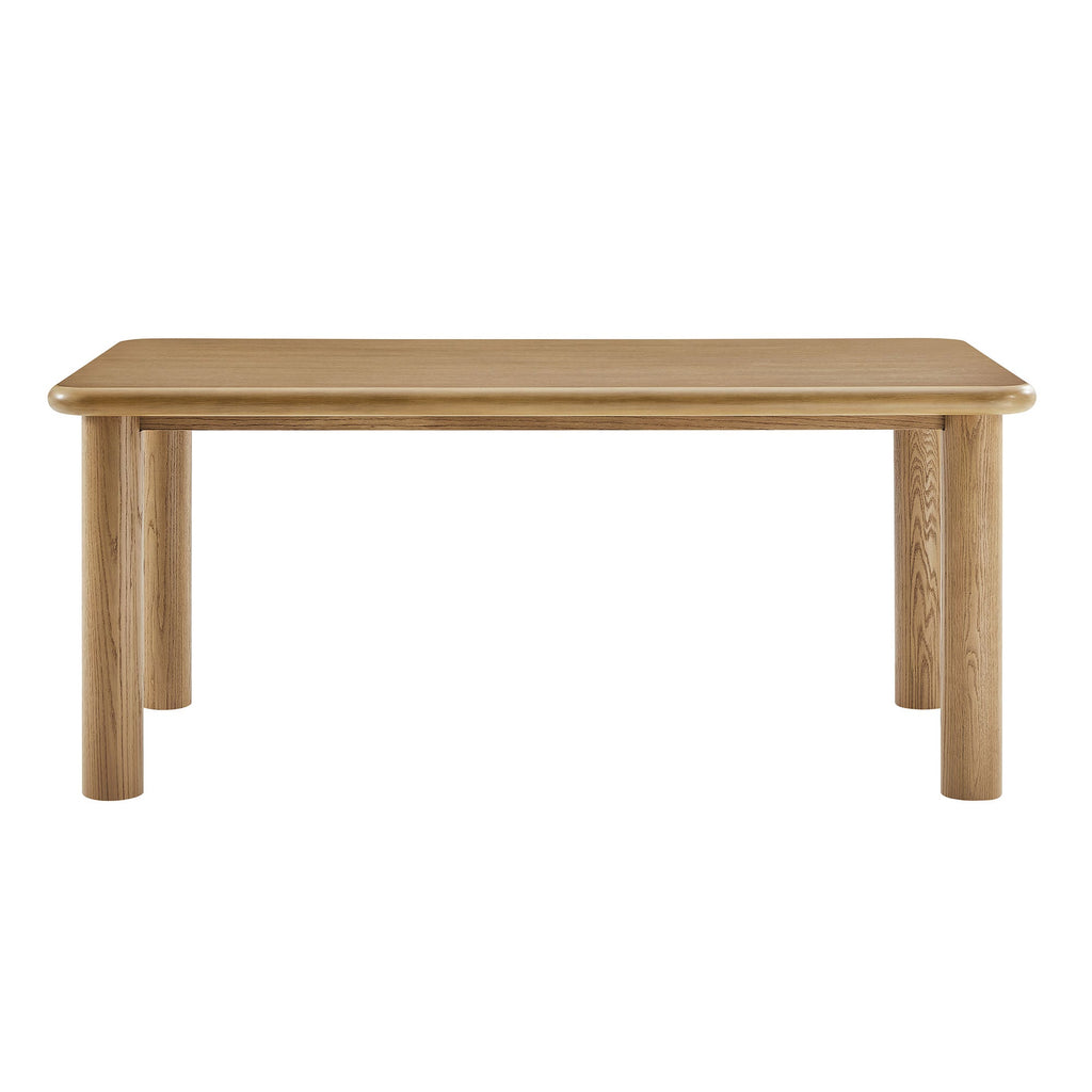 Table de salle à manger rectangulaire en bois de chêne Alvia 72
