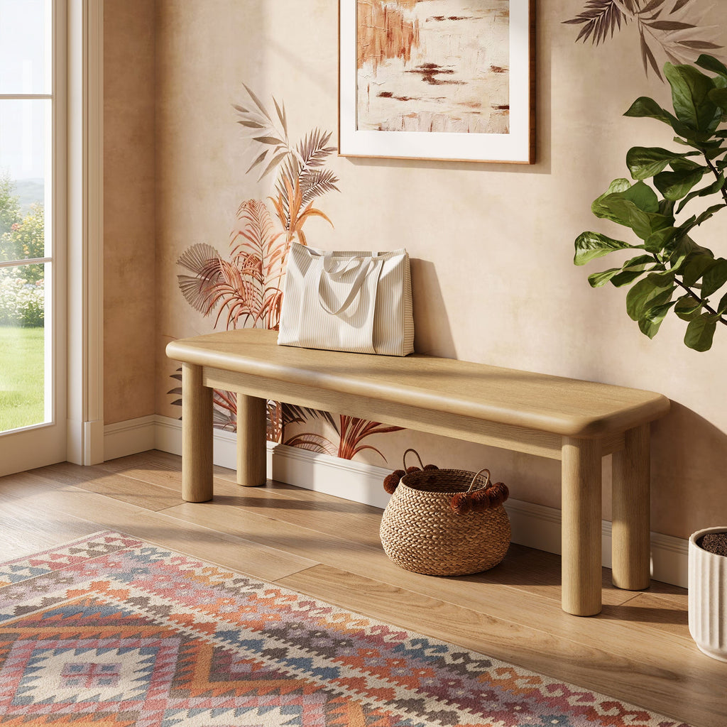 Banc Alvia 58 en bois de chêne