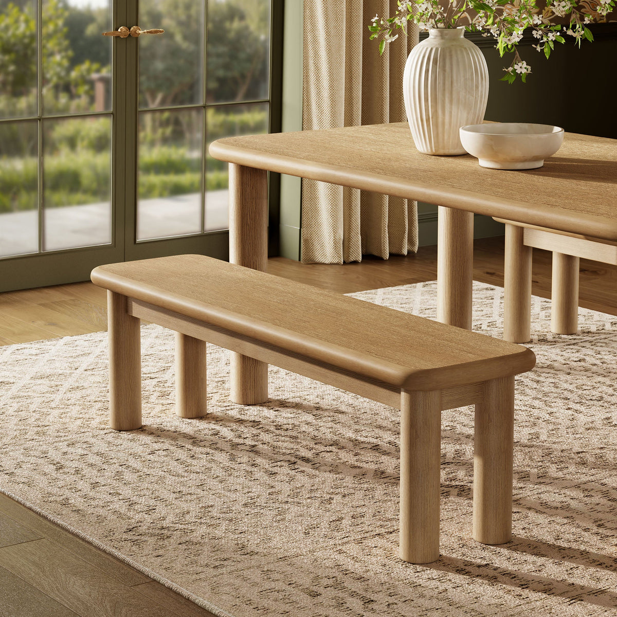 Banc Alvia 58 en bois de chêne
