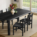 Ensemble table et chaises de salle à manger 5 pièces Alvia en bois de chêne