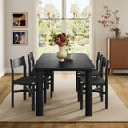 Ensemble table et chaises de salle à manger 5 pièces Alvia en bois de chêne