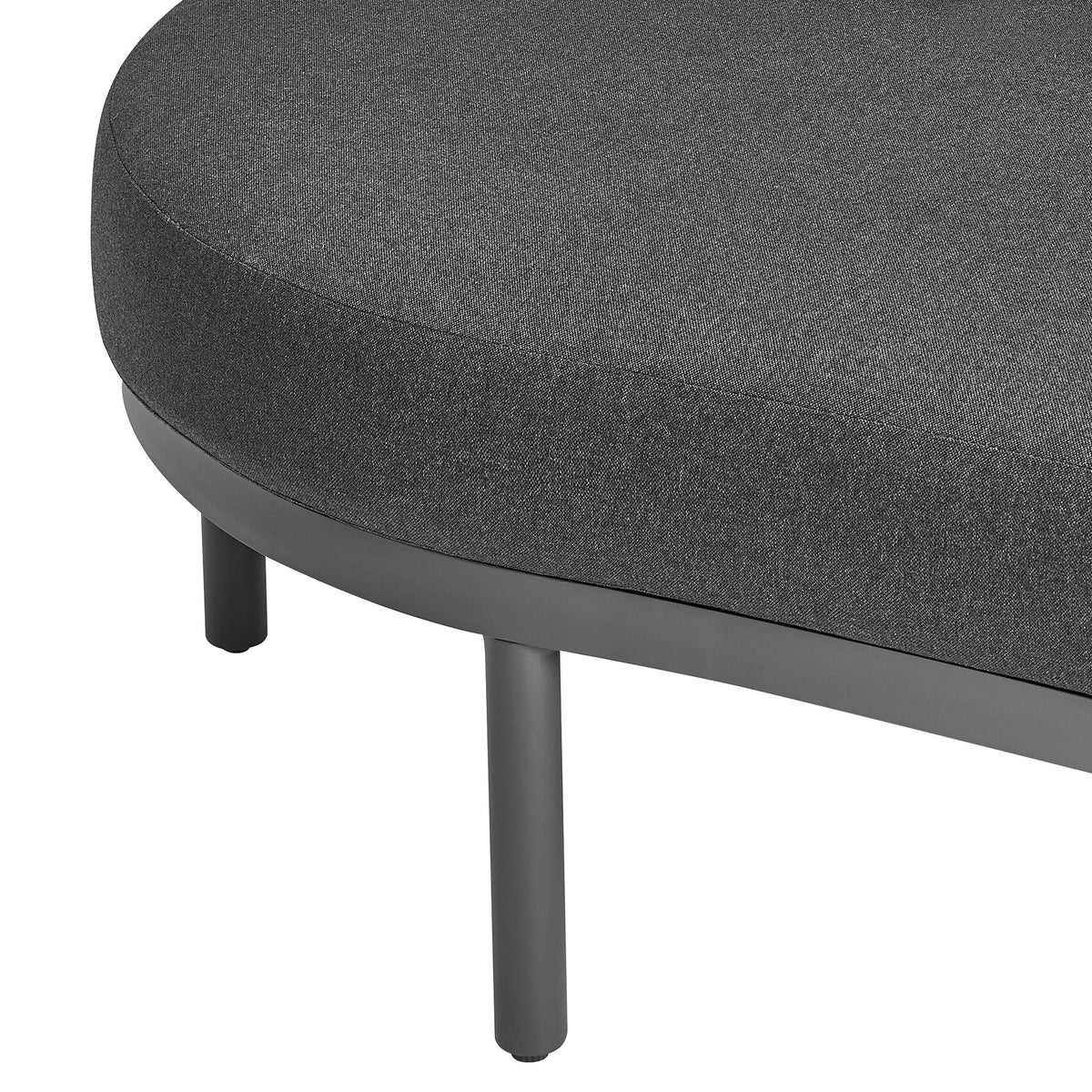 Élément Modulable d'Extérieur en Aluminium avec Accoudoir à Gauche Porta