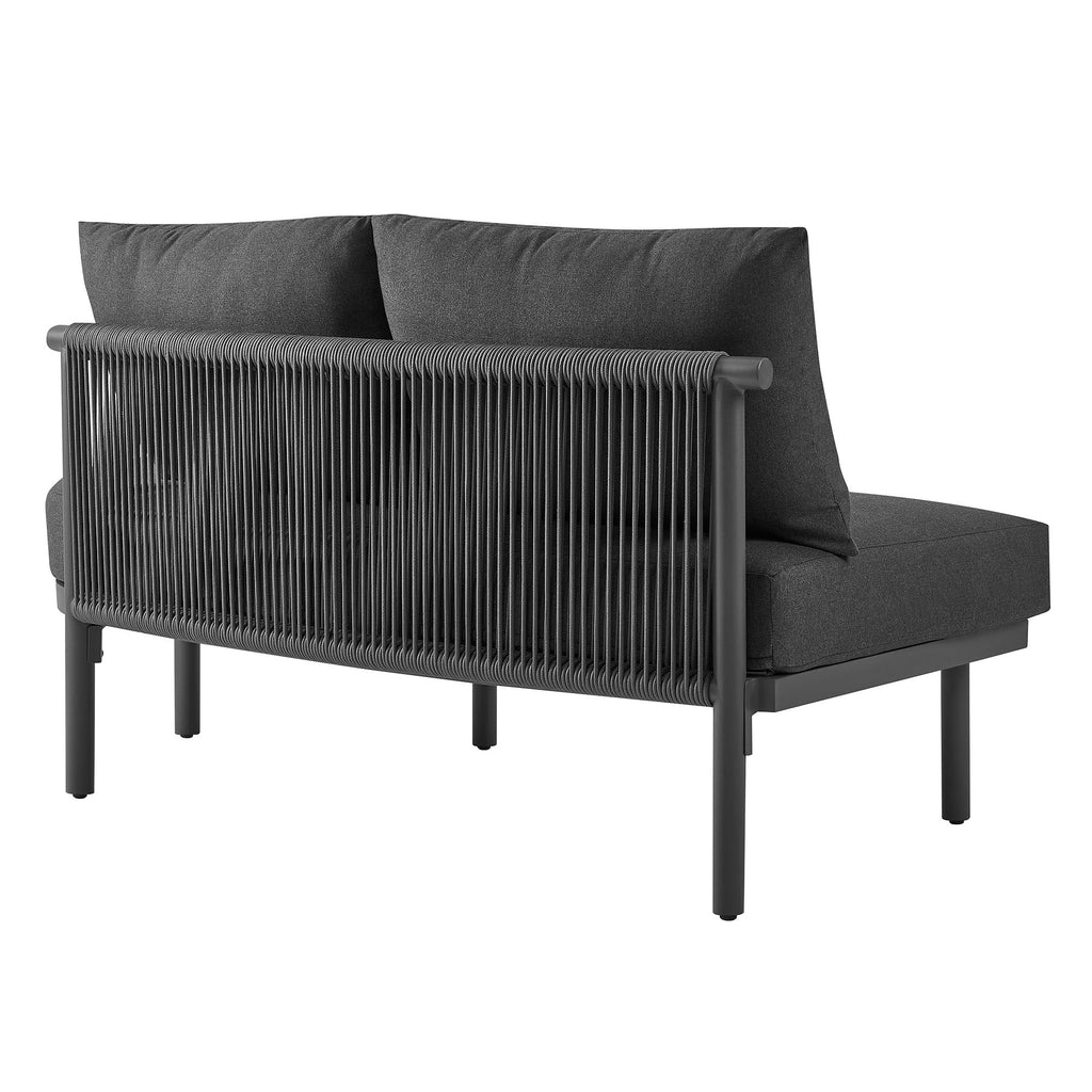 Canapé modulaire 2 places d'extérieur en aluminium Porta
