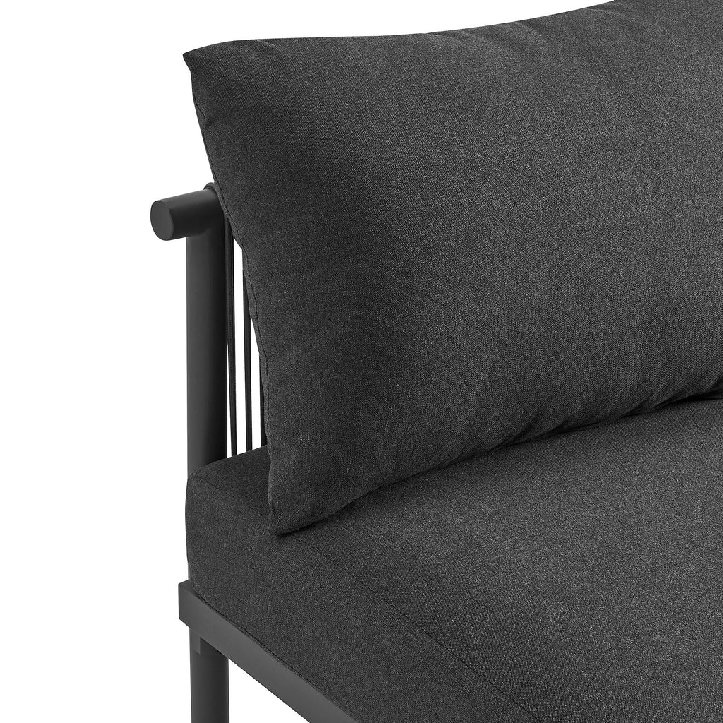 Canapé modulaire 2 places d'extérieur en aluminium Porta