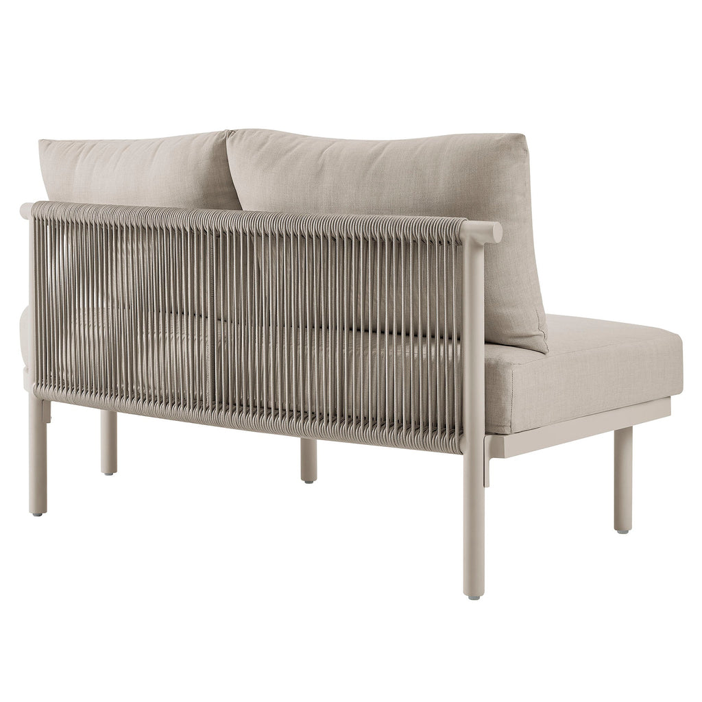 Canapé modulaire 2 places d'extérieur en aluminium Porta