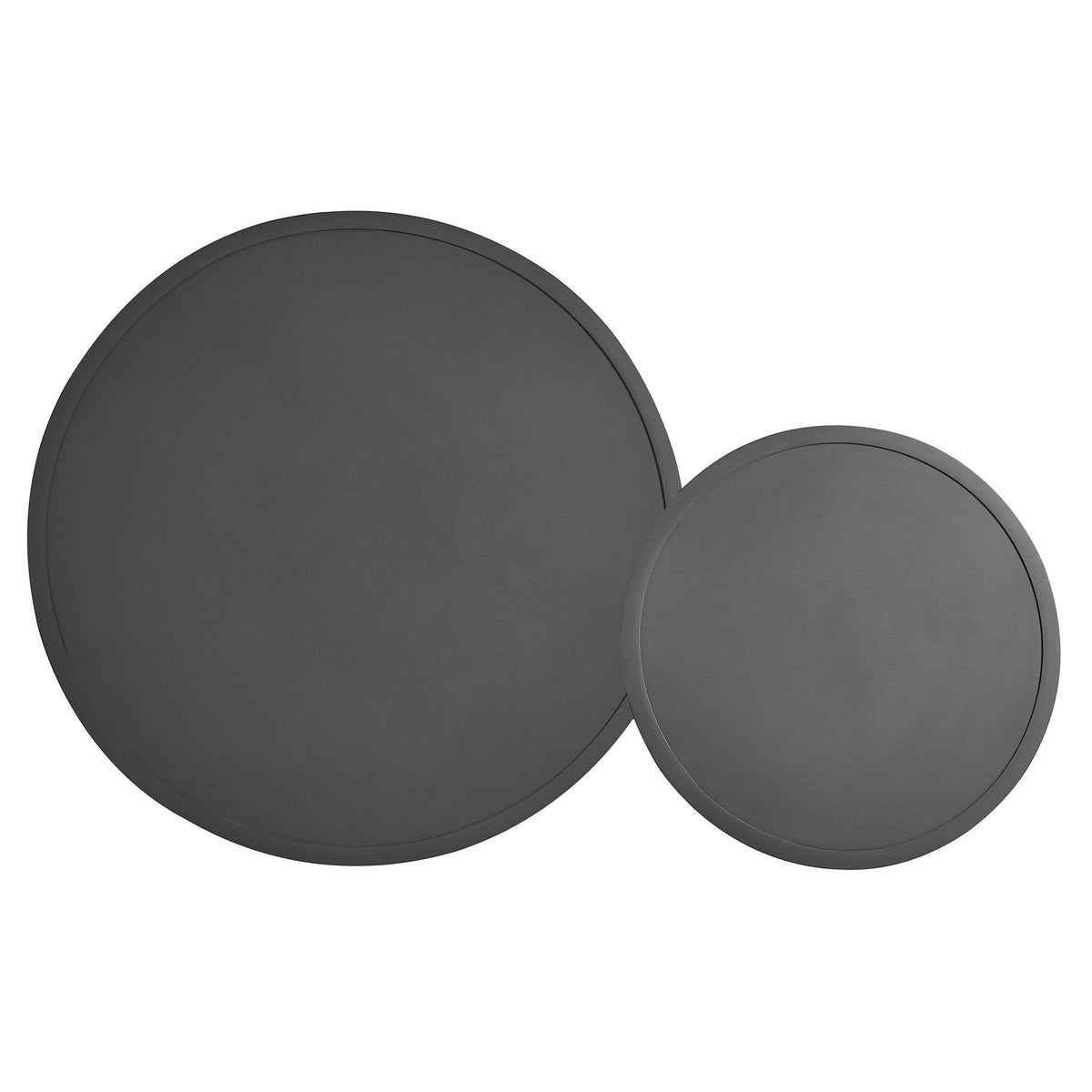 Ensemble de 2 tables basses gigognes en aluminium d'extérieur Porta