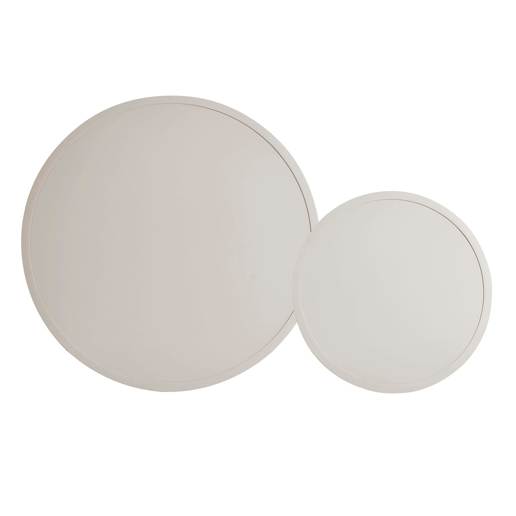 Ensemble de 2 tables basses gigognes en aluminium d'extérieur Porta