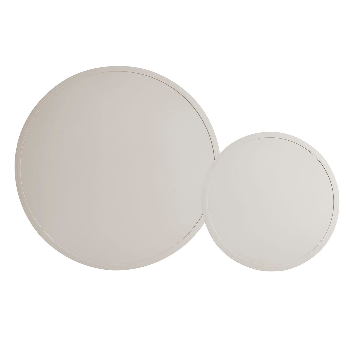 Ensemble de 2 tables basses gigognes en aluminium d'extérieur Porta