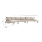 Canapé modulaire d'extérieur 3 pièces en aluminium Porta