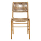 Lot de 2 chaises de salle à manger tressées Tindra