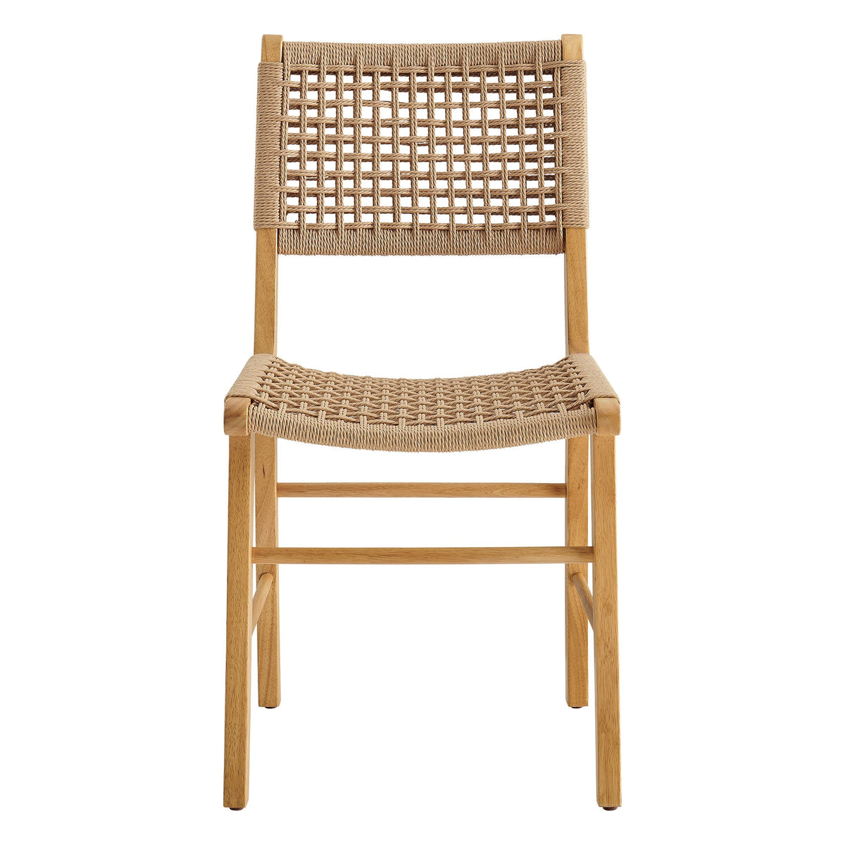 Lot de 2 chaises de salle à manger tressées Tindra