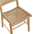 Lot de 2 chaises de salle à manger tressées Tindra