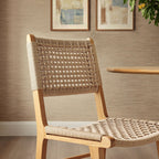 Lot de 2 chaises de salle à manger tressées Tindra