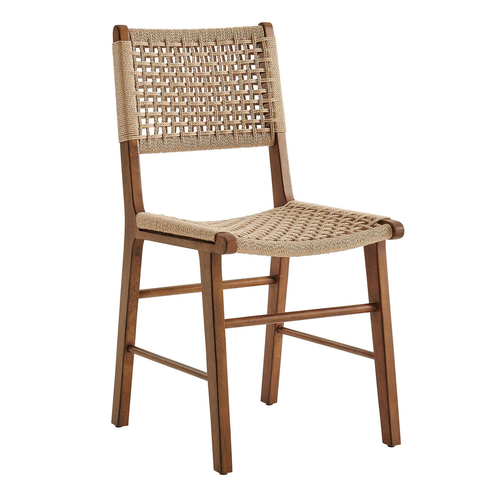 Lot de 2 chaises de salle à manger tressées Tindra