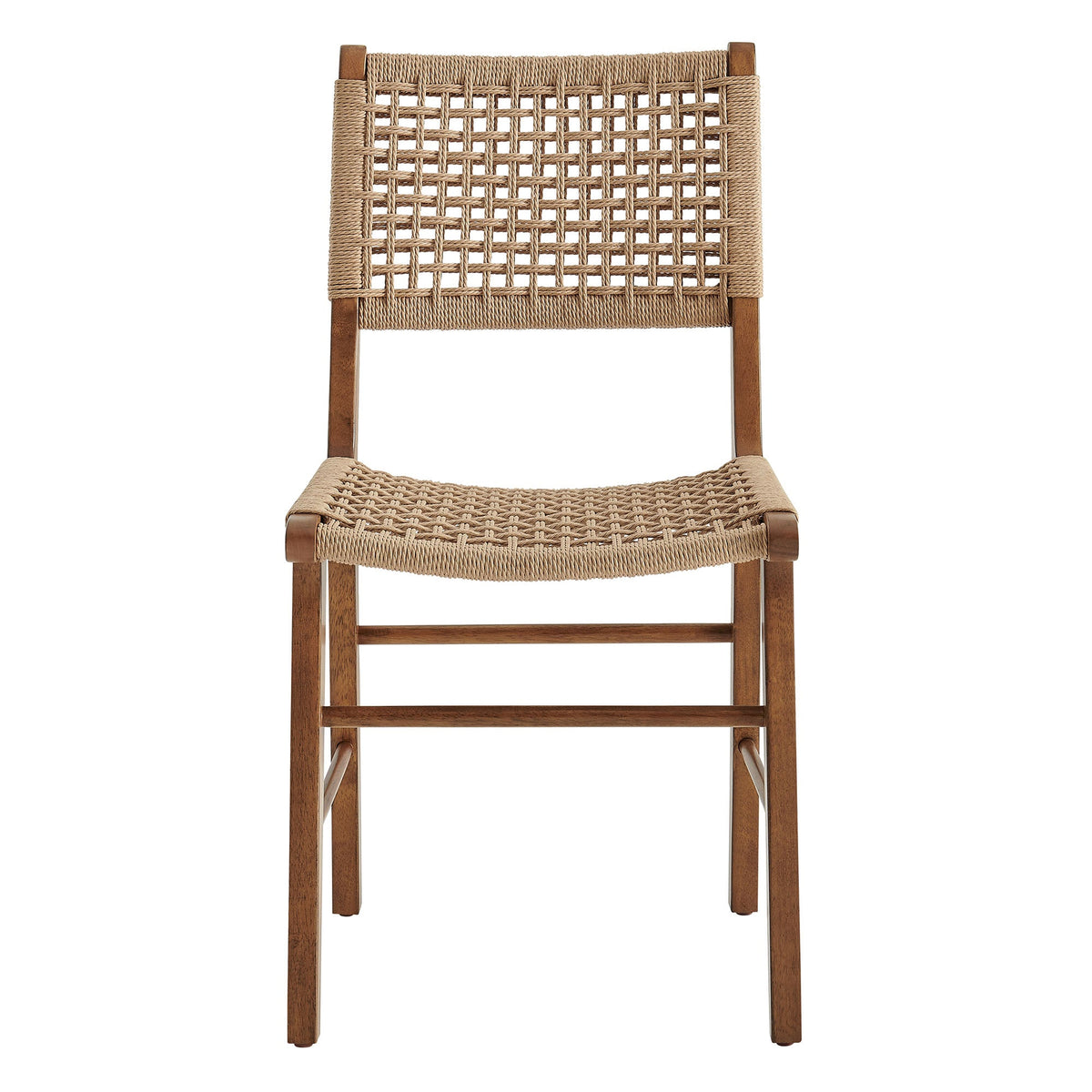 Lot de 2 chaises de salle à manger tressées Tindra