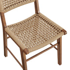 Lot de 2 chaises de salle à manger tressées Tindra