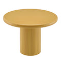 Table à manger ronde sur pied en bois peint Belmonte de 45 po