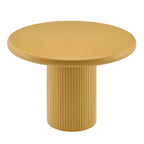 Table à manger ronde sur pied en bois peint Belmonte de 45 po