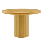 Table à manger ronde sur pied en bois peint Belmonte de 45 po