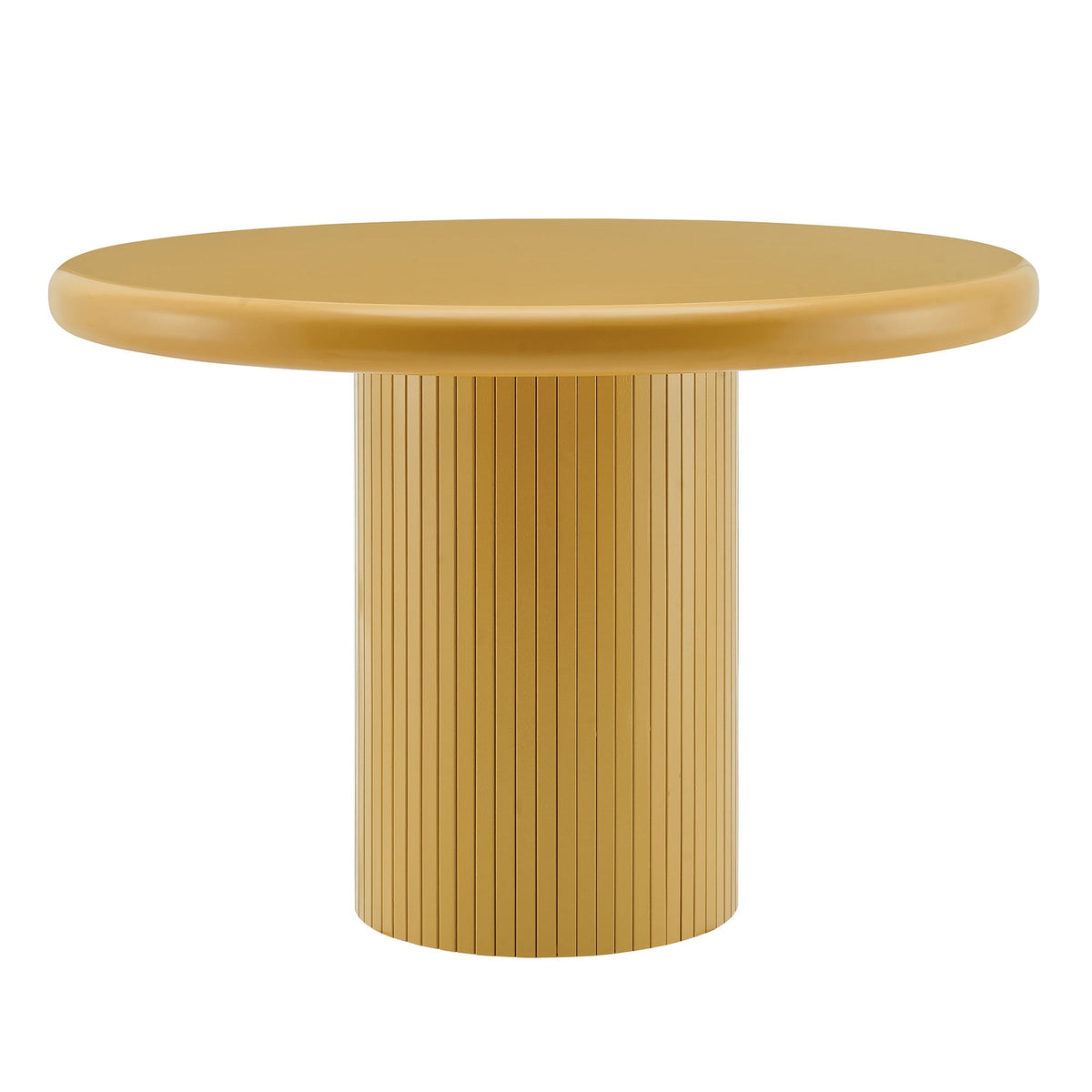 Table à manger ronde sur pied en bois peint Belmonte de 45 po