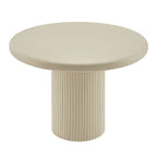Table à manger ronde sur pied en bois peint Belmonte de 45 po