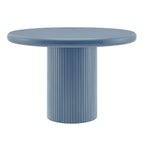 Table à manger ronde sur pied en bois peint Belmonte de 45 po