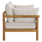 Ensemble de mobilier d'extérieur 3 pièces en teck Eleni