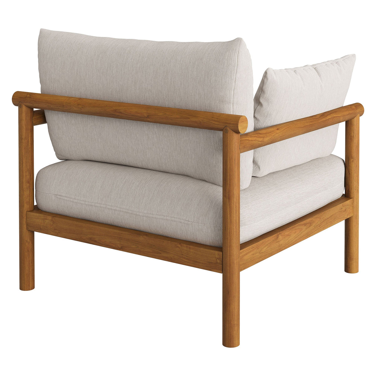 Fauteuil d'extérieur en teck Eleni