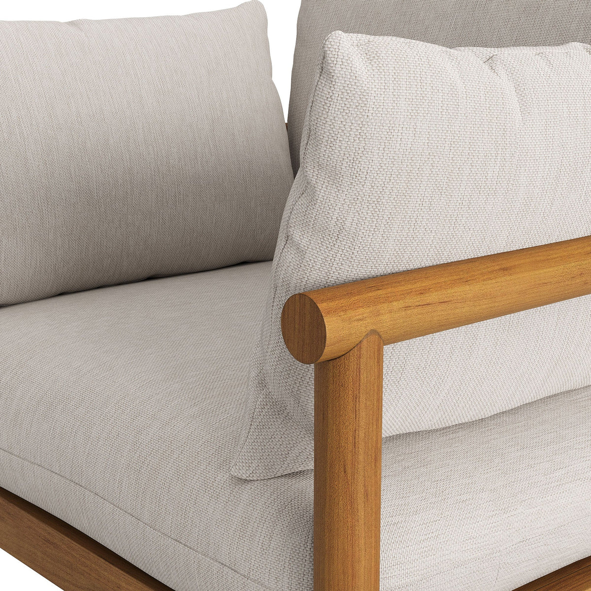Fauteuil d'extérieur en teck Eleni