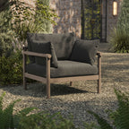 Fauteuil d'extérieur en teck Eleni
