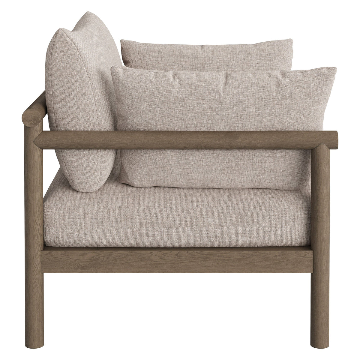 Fauteuil d'extérieur en teck Eleni