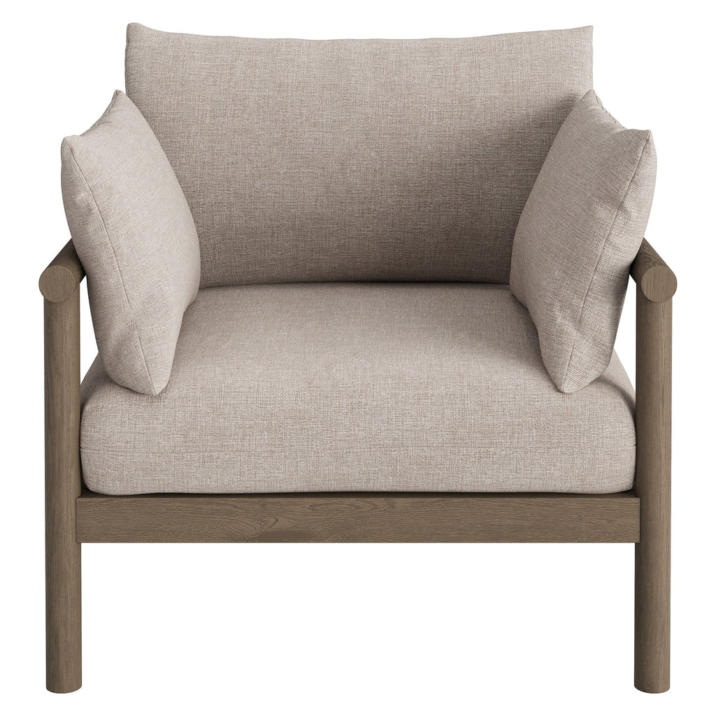 Fauteuil d'extérieur en teck Eleni