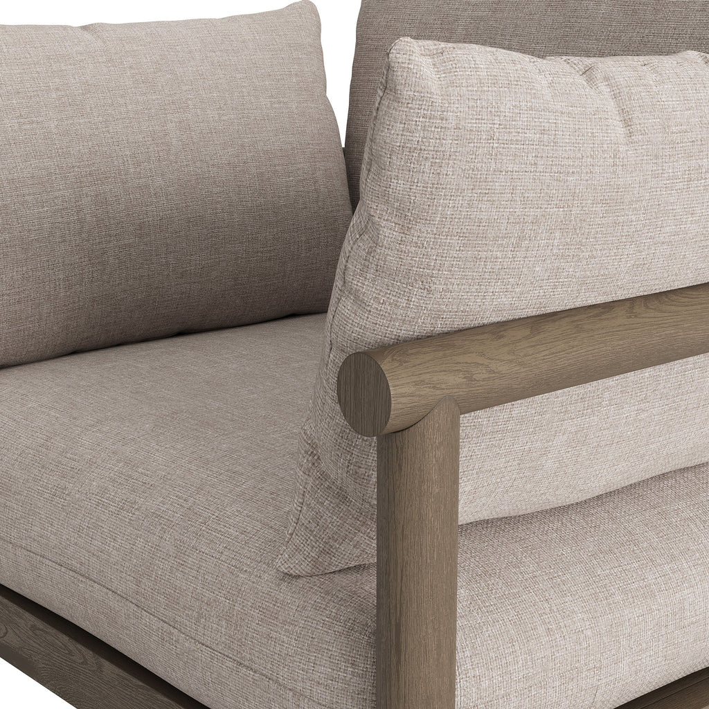 Fauteuil d'extérieur en teck Eleni