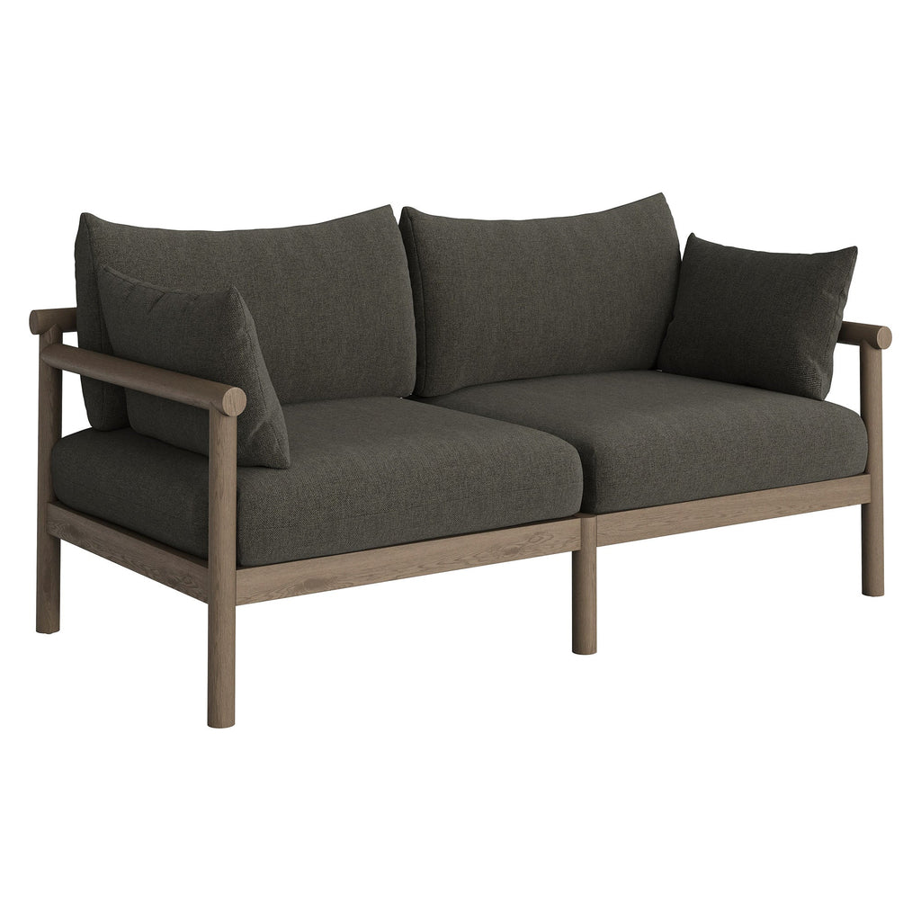 Ensemble de canapé d'extérieur 4 pièces en bois de teck Eleni