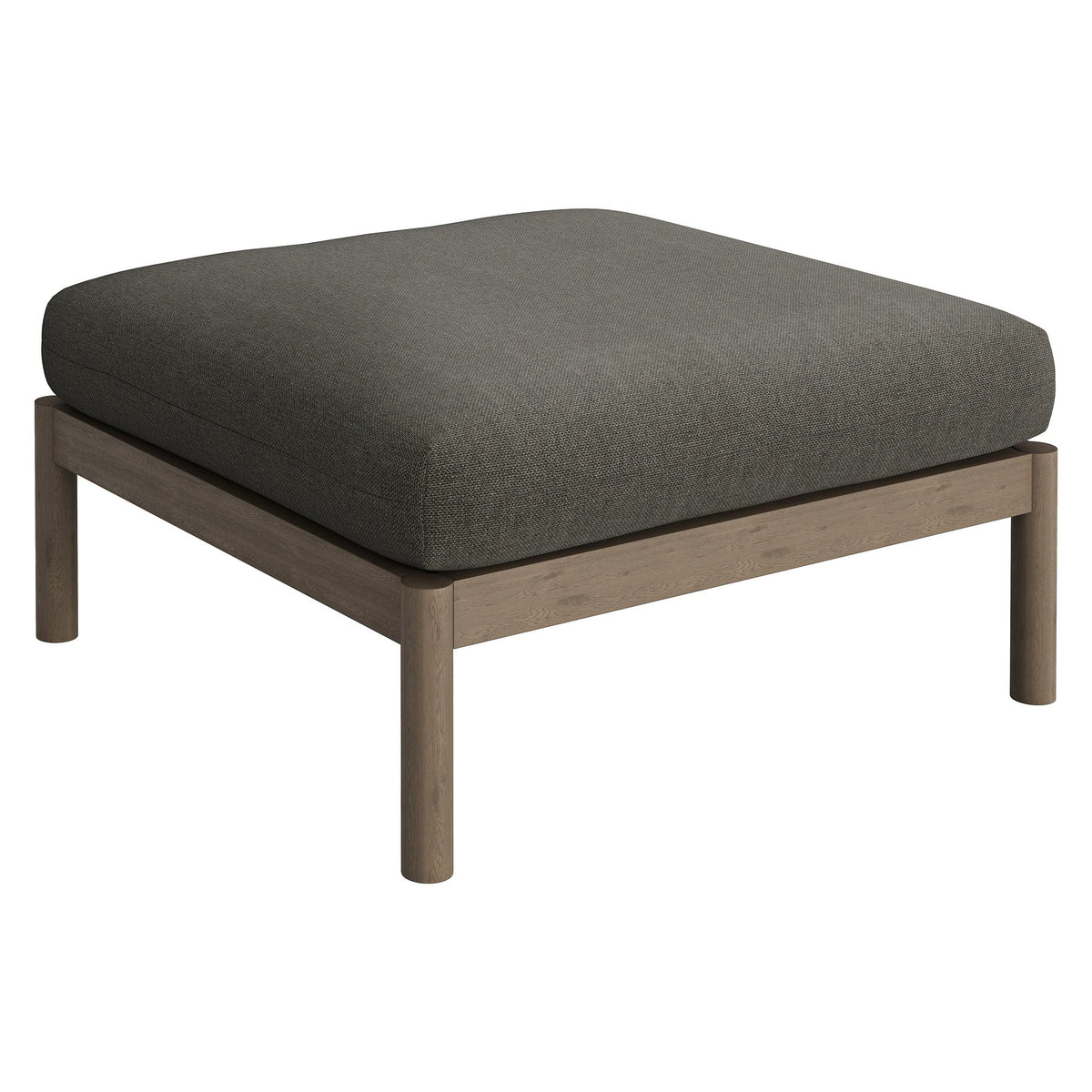 Pouf d'extérieur en teck Eleni Square