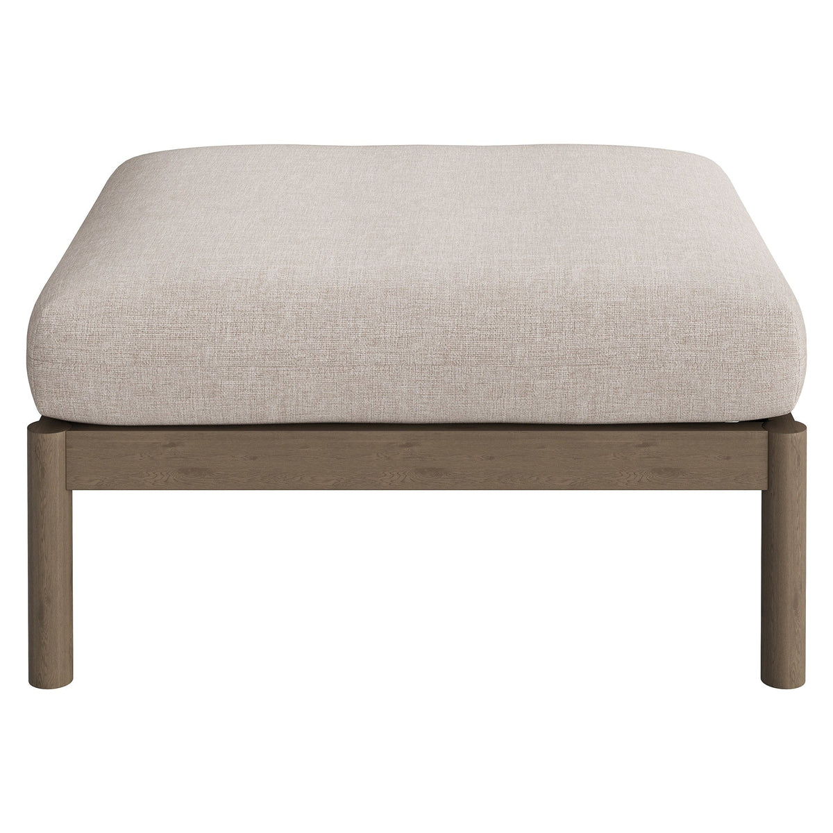 Pouf d'extérieur en teck Eleni Square