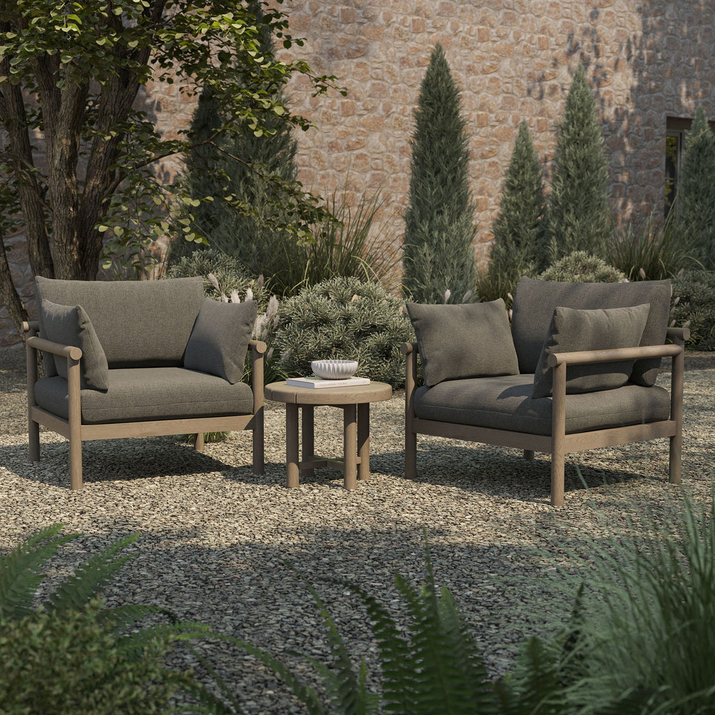 Ensemble de mobilier d'extérieur 3 pièces en teck Eleni