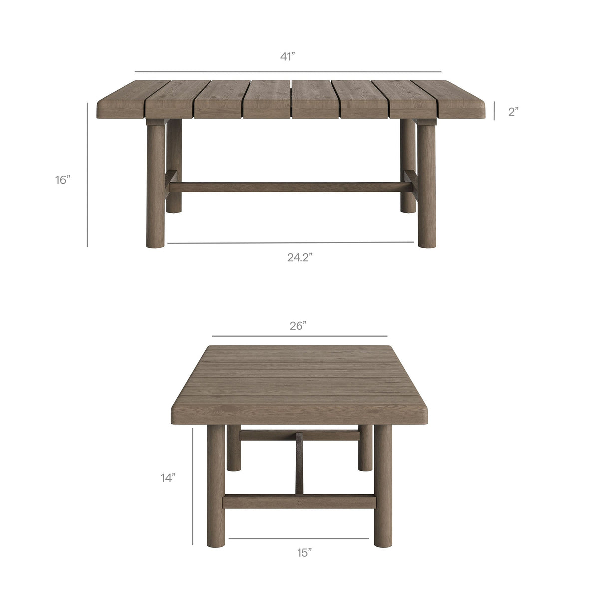 Ensemble de mobilier d'extérieur 5 pièces en teck Eleni