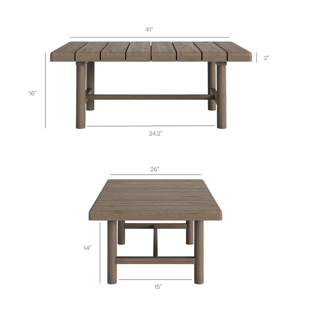 Ensemble de mobilier d'extérieur 5 pièces en teck Eleni