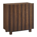 Commode d'appoint 2 portes rayée Kline