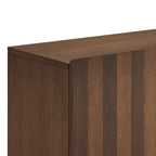Commode d'appoint 2 portes rayée Kline